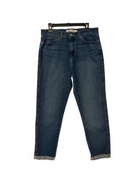 Levi Signature Jeans Women's 10 (33X26) Heritage Mid-Rise Boyfriend Cuffed Hem